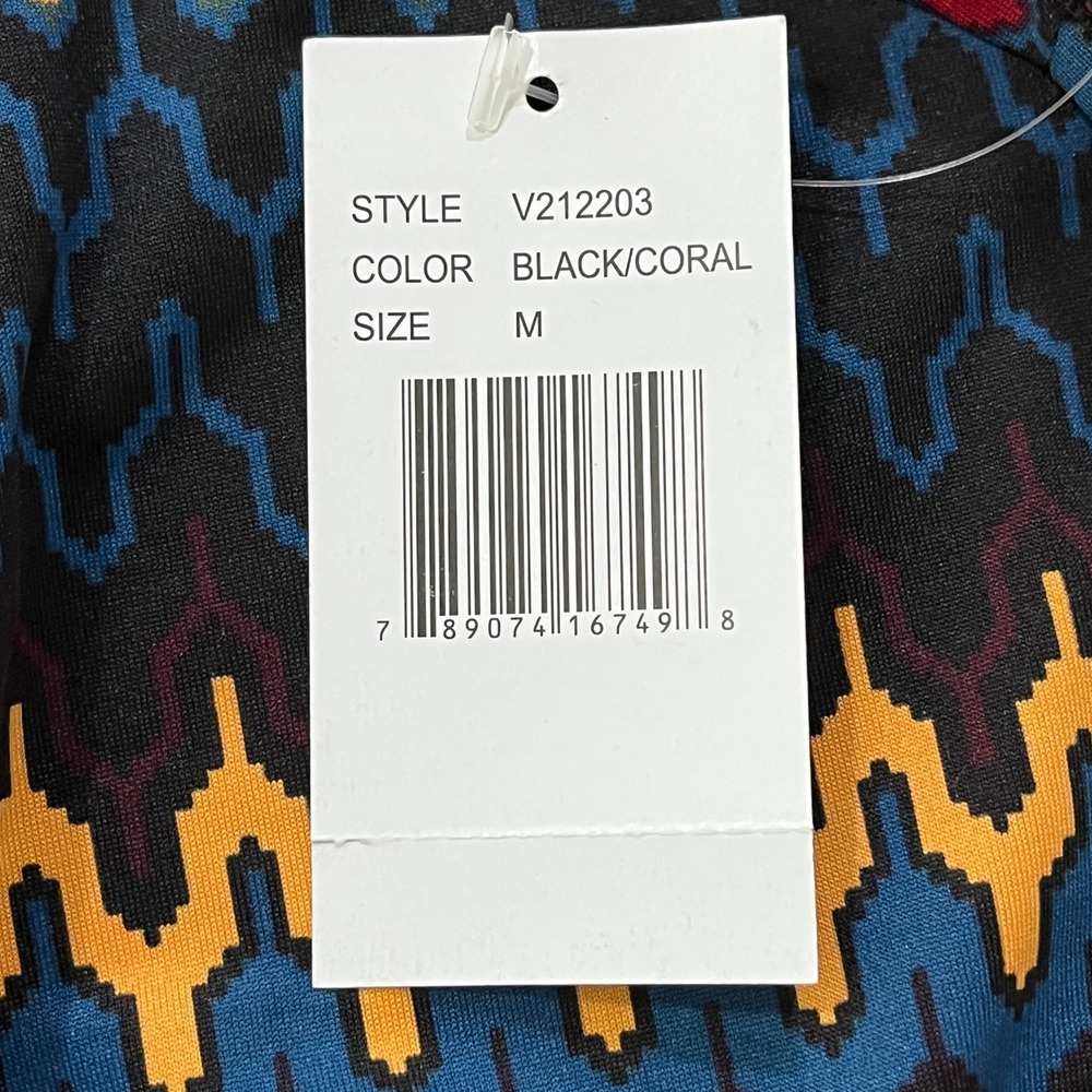 NEW‎ Ronni Nicole Zigzag Shift Dress Womens M Multi Geometric Bell Sleeve Office - Picture 10 of 13
